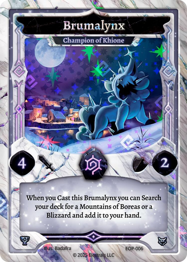 Image for Brumalynx - Champion of Khione (EOP-006) (Elestrals Premier Packs) - Elestrals
