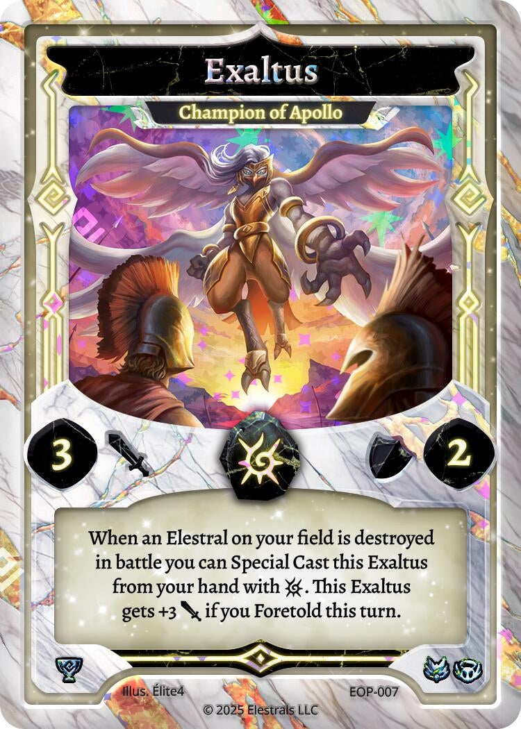 Image for Exaltus - Champion of Apollo (EOP-007) (Elestrals Premier Packs) - Elestrals