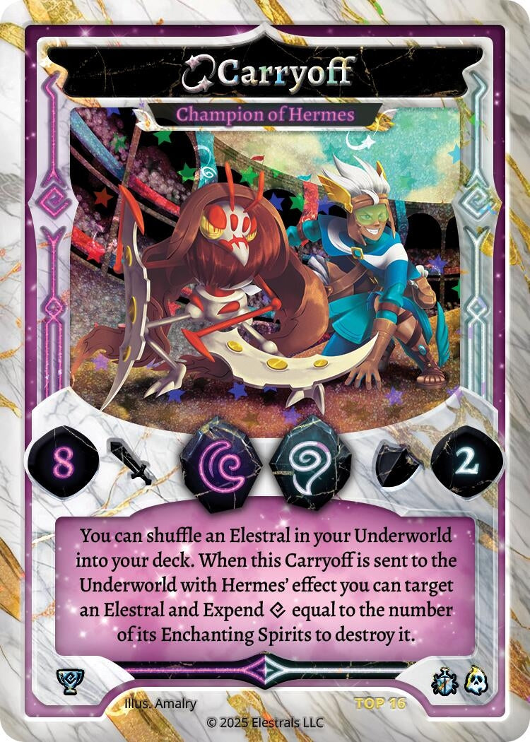 Image for Carryoff - Champion of Hermes (Stellar) (TOP 16) (Elestrals Premier Packs) - Elestrals