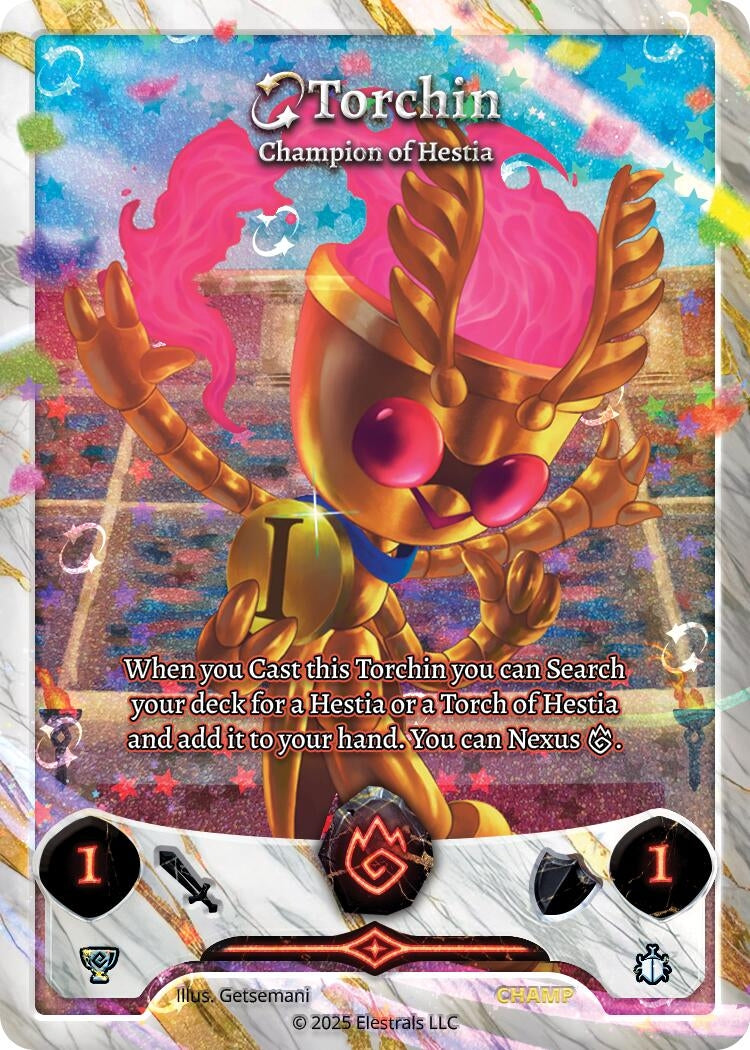 Image for Torchin - Champion of Hestia (Stellar) (CHAMP) (Elestrals Premier Packs) - Elestrals