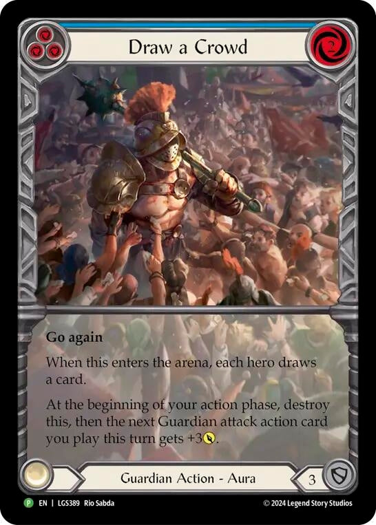 Image for Draw a Crowd (LGS389) (Flesh and Blood: Promo Cards) - Flesh and Blood TCG