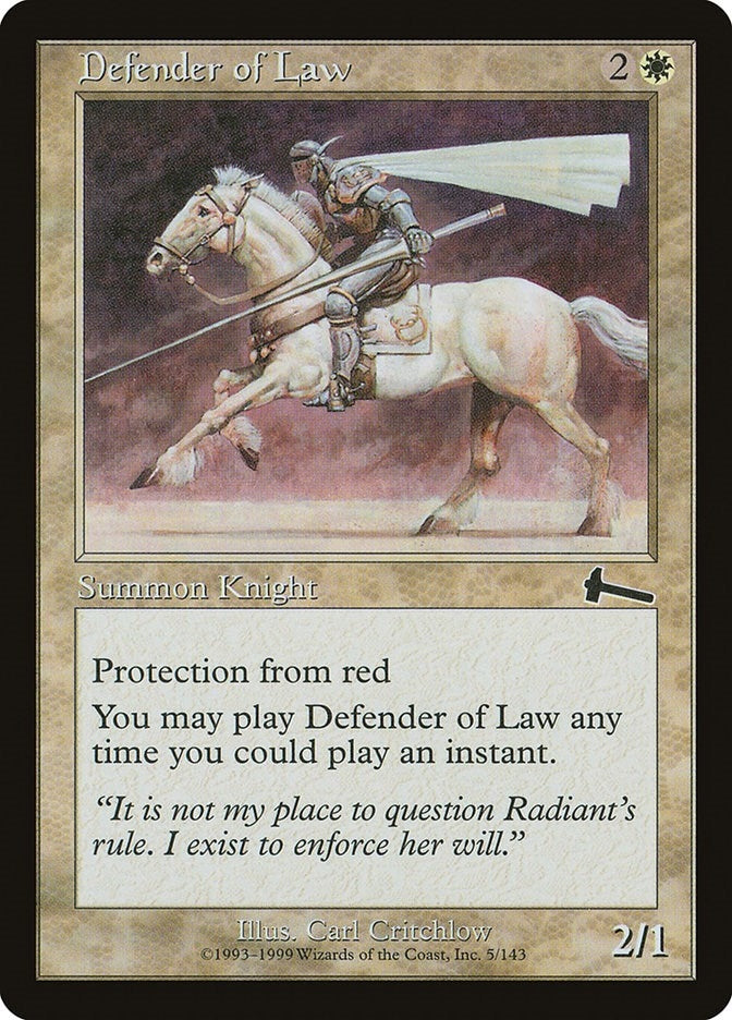 Defender of Law (5) [ULG] - MTG Single