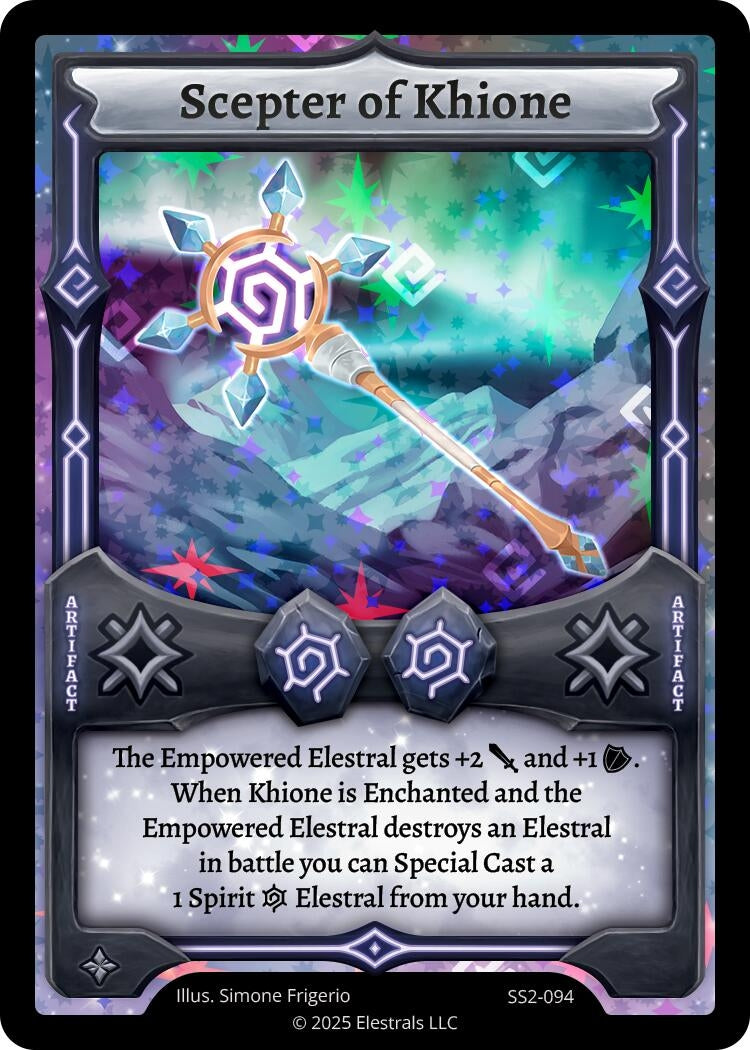 Image for Scepter of Khione (SS2-094) (Shattered Stars Chapter 2 [SS2]) - Elestrals