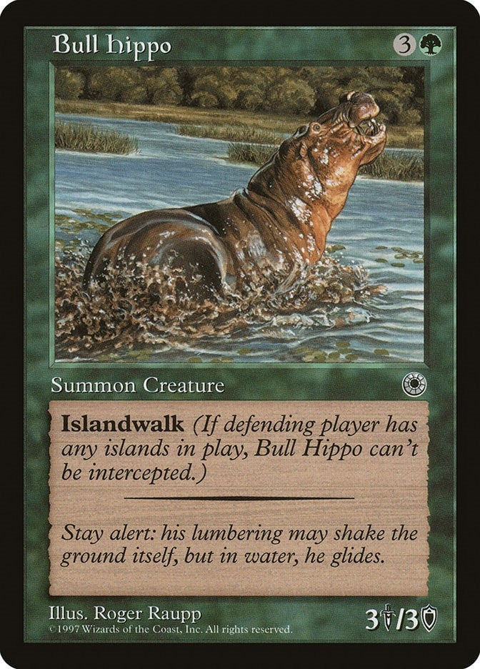 Bull Hippo (Flavor Text) [POR] - MTG Single