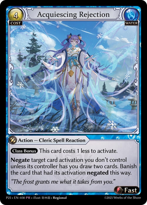 Image for Acquiescing Rejection (030) (Promotional Cards) - Grand Archive TCG