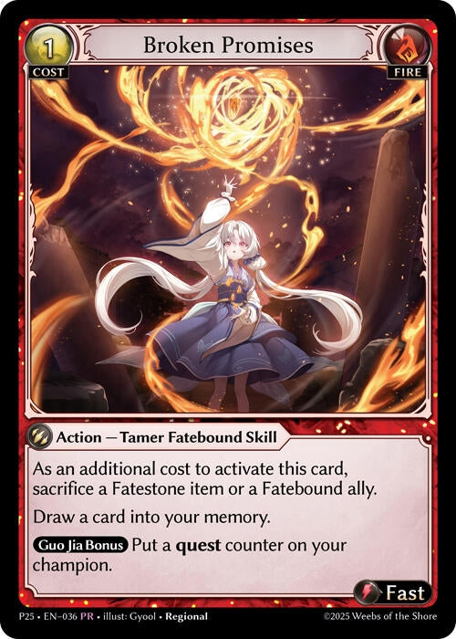 Image for Broken Promises (036) (Promotional Cards) - Grand Archive TCG