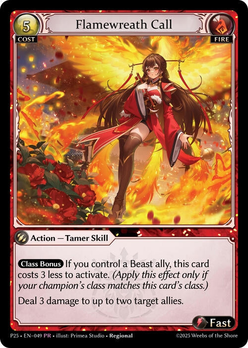 Image for Flamewreath Call (049) (Promotional Cards) - Grand Archive TCG