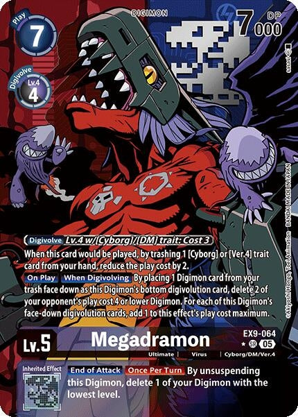Image for Megadramon (Alternate Art) (EX9-064 SR) (Versus Monsters) - Digimon Card Game