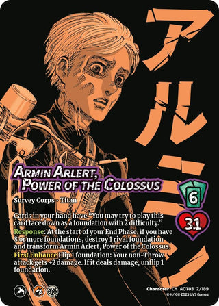 Armin Arlert, Power of the Colossus // Colossus Titan, Finale (2/189) (Attack on Titan: Apocalypse)