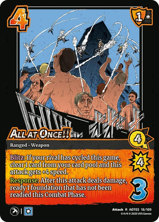 Image for All at Once!! (18/189) (Attack on Titan: Apocalypse) - UniVersus
