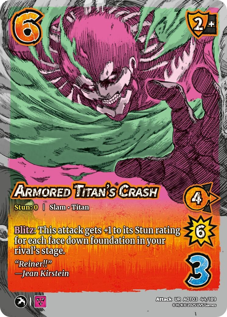Image for Armored Titan's Crash (44/189) (Attack on Titan: Apocalypse) - UniVersus
