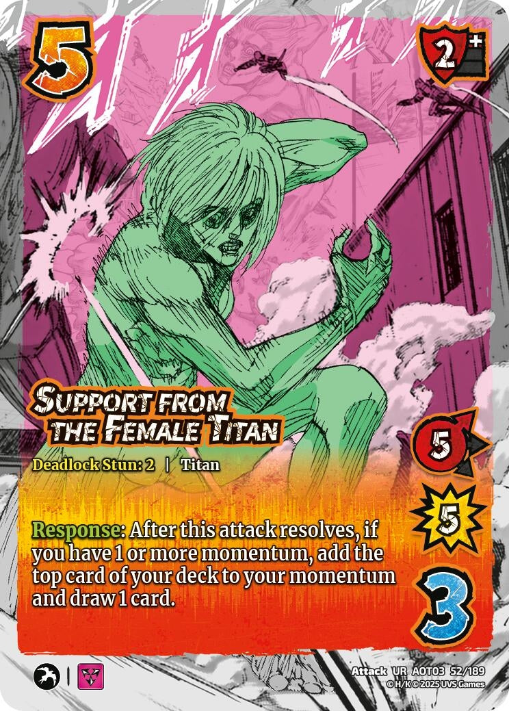Image for Support from the Female Titan (52/189) (Attack on Titan: Apocalypse) - UniVersus