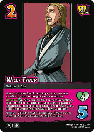 Image for Willy Tybur (82/189) (Attack on Titan: Apocalypse) - UniVersus