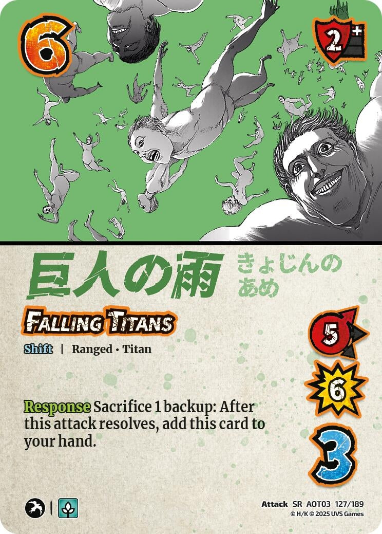Image for Falling Titans // Zeke's Dream Becoming Real (127/189) (Attack on Titan: Apocalypse) - UniVersus