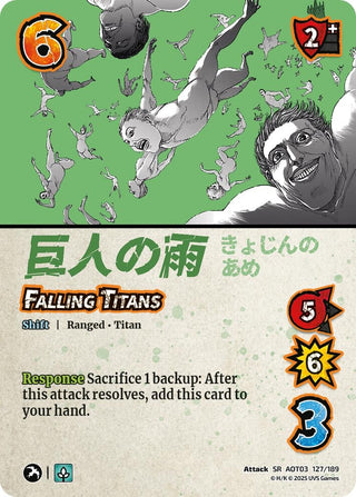 Image for Falling Titans // Zeke's Dream Becoming Real (127/189) (Attack on Titan: Apocalypse) - UniVersus