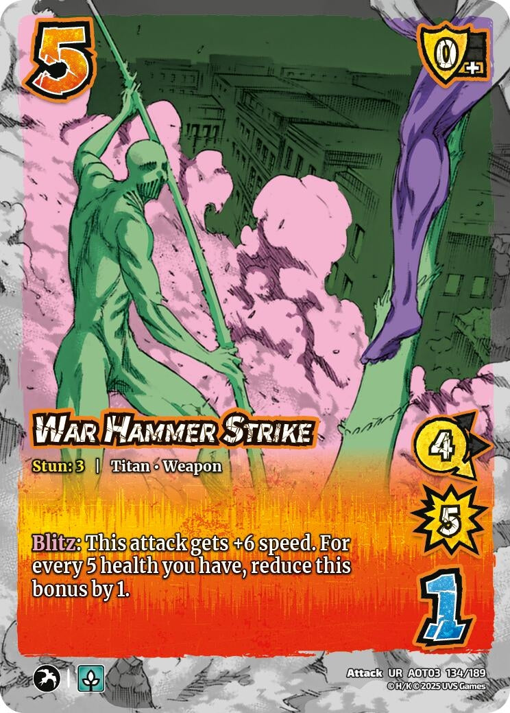 Image for War Hammer Strike (134/189) (Attack on Titan: Apocalypse) - UniVersus