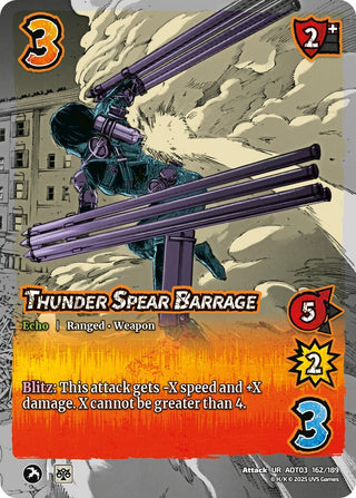 Image for Thunder Spear Barrage (162/189) (Attack on Titan: Apocalypse) - UniVersus