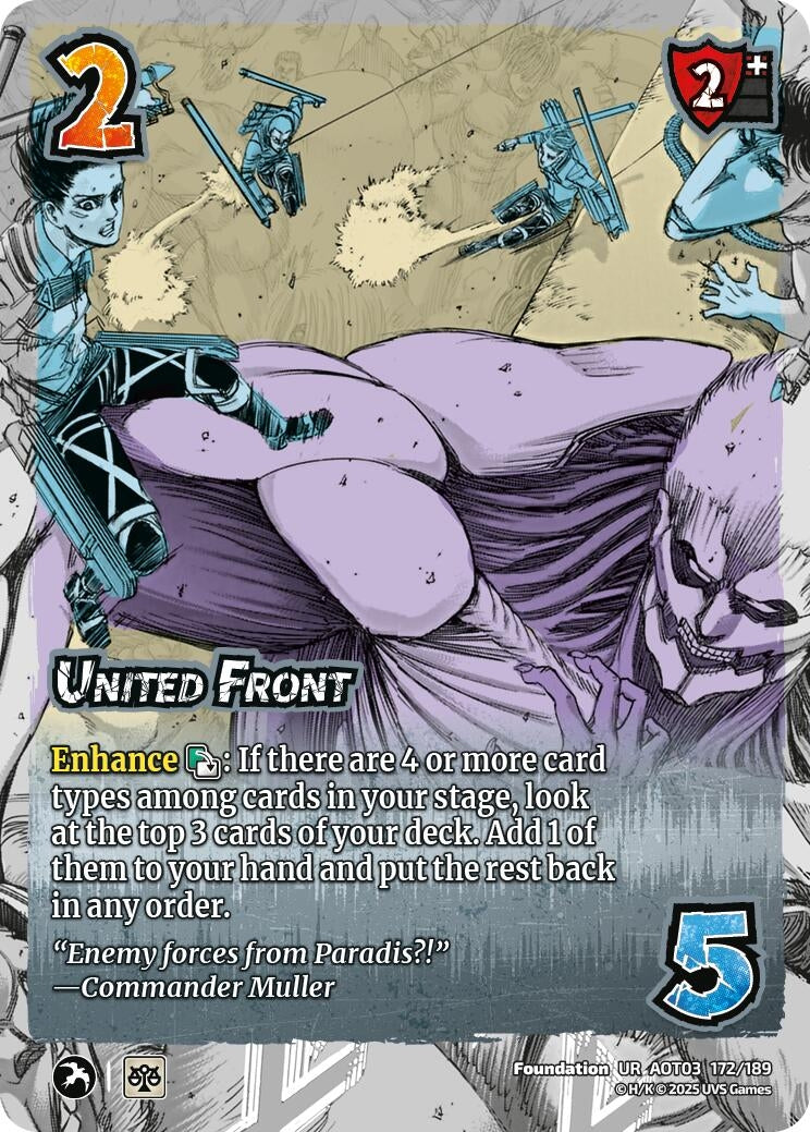 Image for United Front (172/189) (Attack on Titan: Apocalypse) - UniVersus