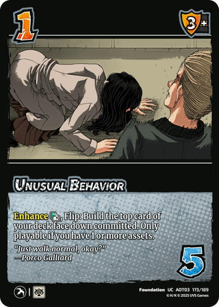 Unusual Behavior (173/189) (Attack on Titan: Apocalypse)