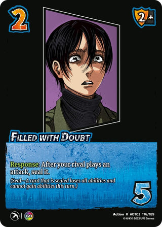 Image for Filled with Doubt (176/189) (Attack on Titan: Apocalypse) - UniVersus