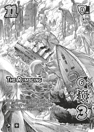 The Rumbling (Alternate Art) (214/189) (Attack on Titan: Apocalypse)