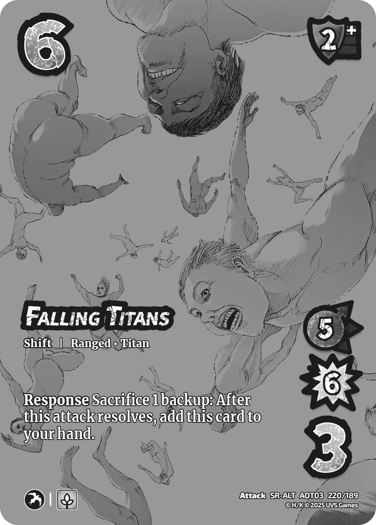 Image for Falling Titans // Zeke's Dream Becoming Real (Alternate Art) (220/189) (Attack on Titan: Apocalypse) - UniVersus