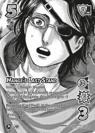 Image for Hange's Last Stand (Alternate Art) (224/189) (Attack on Titan: Apocalypse) - UniVersus