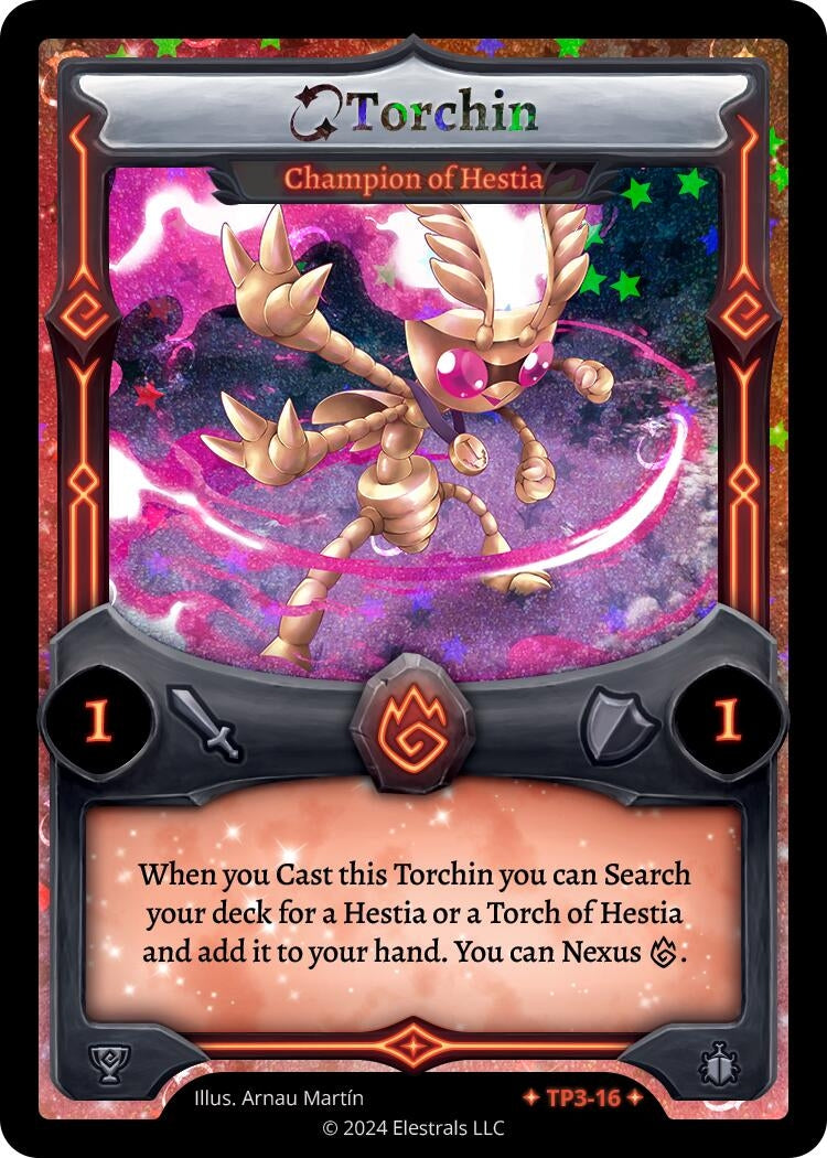 Image for Torchin - Champion of Hestia (TP3-16) (Organized Play Series 3) - Elestrals