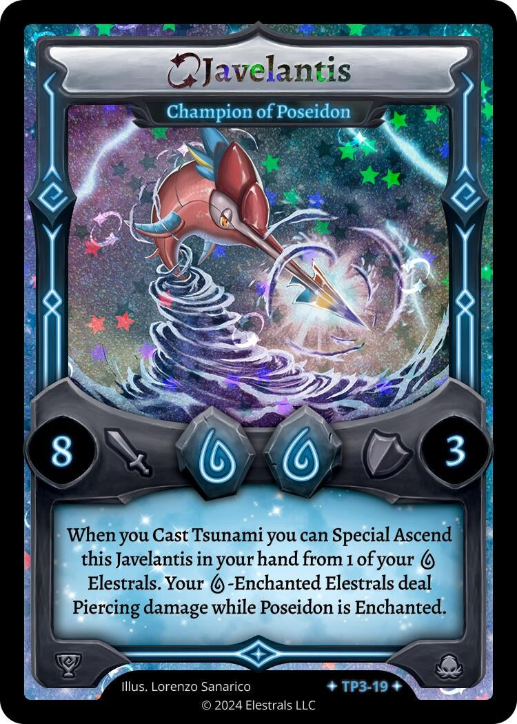 Image for Javelantis - Champion of Poseidon (TP3-19) (Organized Play Series 3) - Elestrals