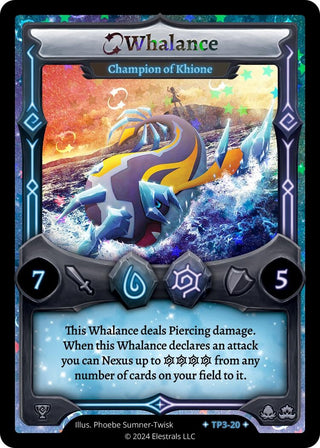 Image for Whalance - Champion of Khione (TP3-20) (Organized Play Series 3) - Elestrals