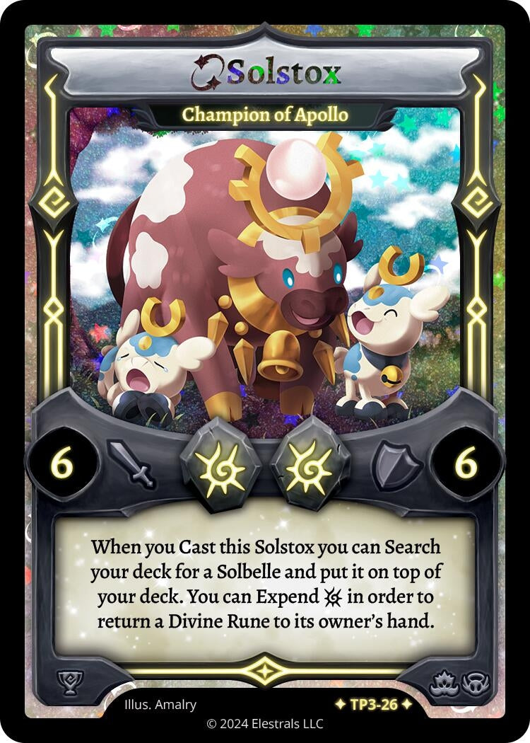 Image for Solstox - Champion of Apollo (TP3-26) (Organized Play Series 3) - Elestrals