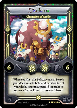 Image for Solstox - Champion of Apollo (TP3-26) (Organized Play Series 3) - Elestrals