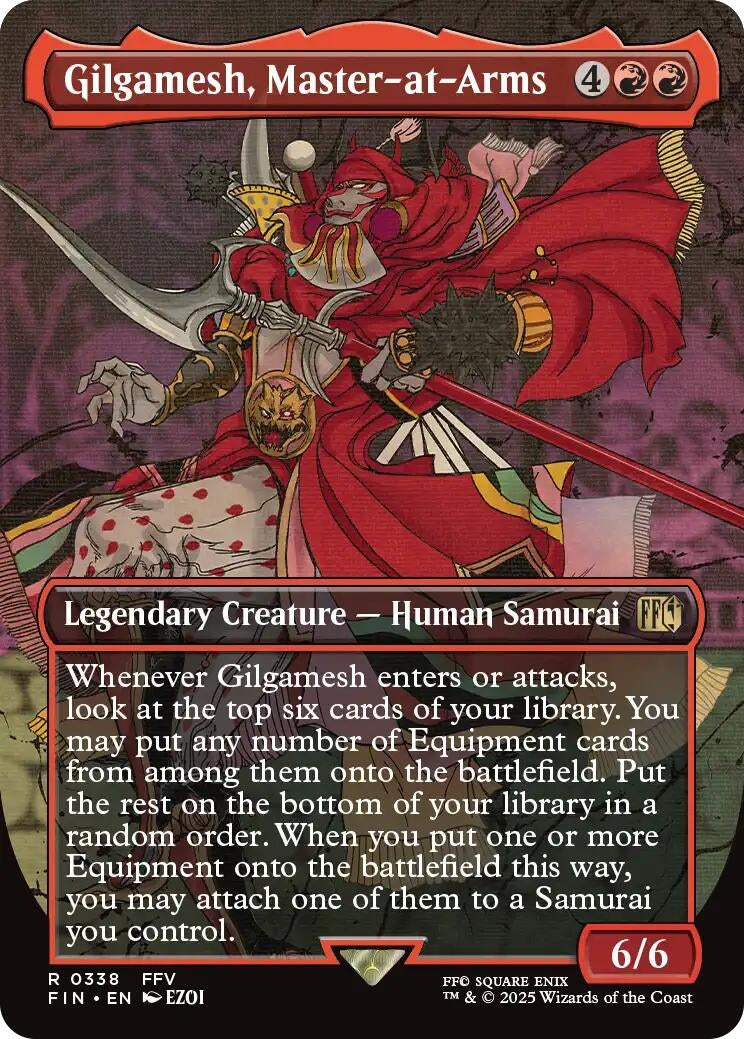 Image for Gilgamesh, Master-at-Arms (Borderless) (338) (FINAL FANTASY) - Magic: The Gathering