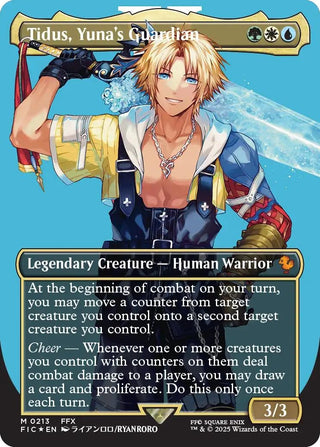 Image for Tidus, Yuna's Guardian (Borderless) (Surge Foil) (213) (Commander: FINAL FANTASY) - Magic: The Gathering
