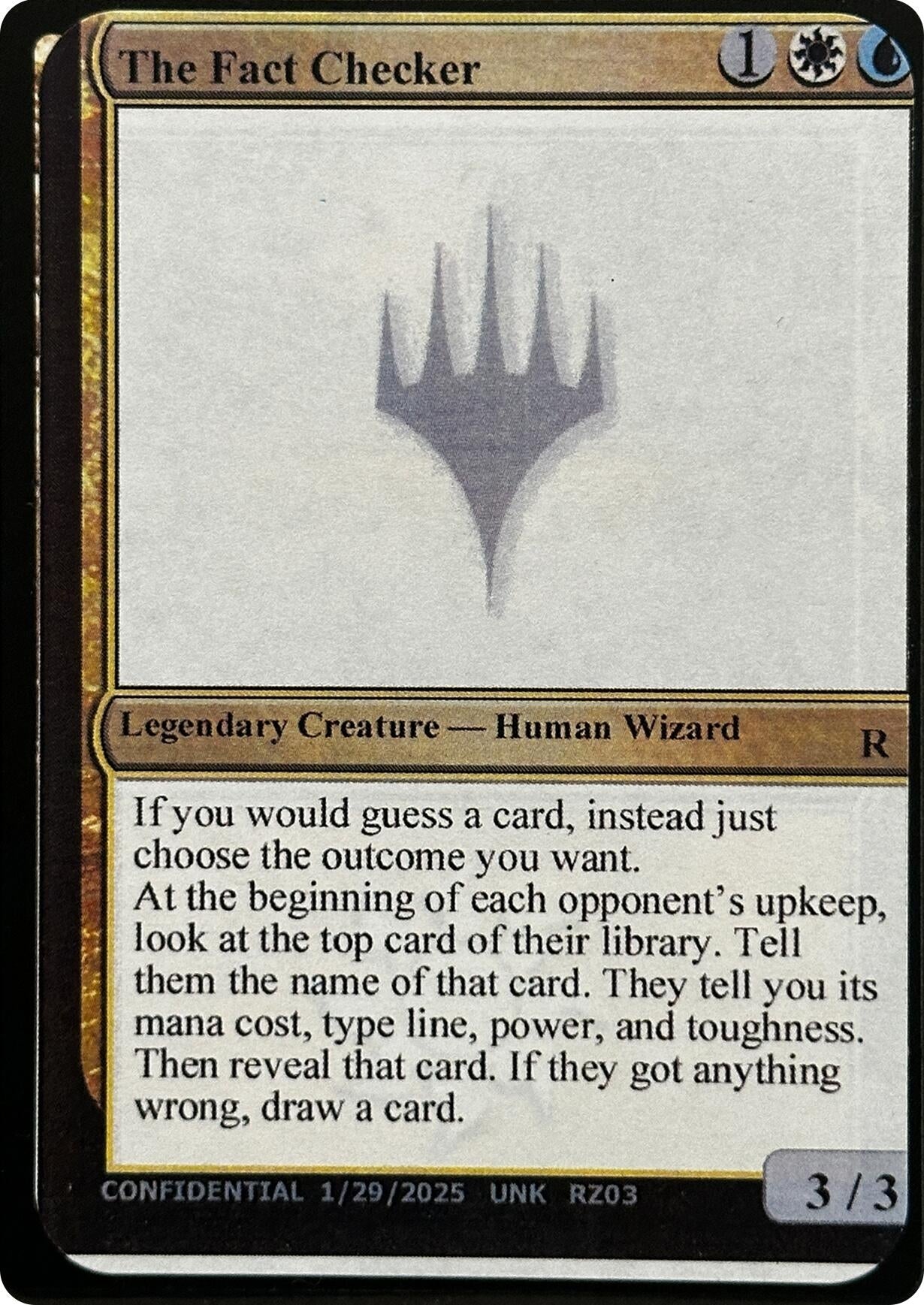 Image for The Fact Checker (Un-Known Event Playtest Cards) - Magic: The Gathering