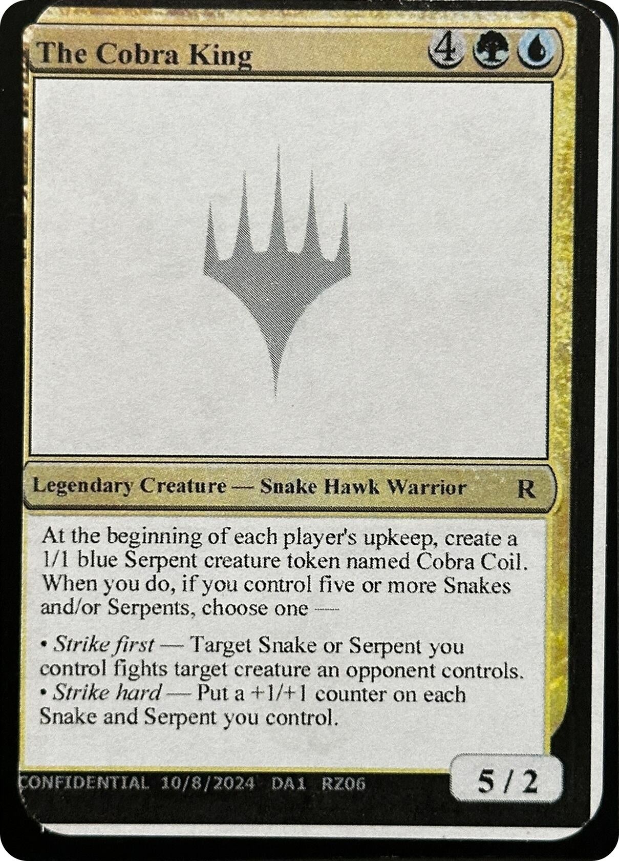 Image for The Cobra King (Un-Known Event Playtest Cards) - Magic: The Gathering