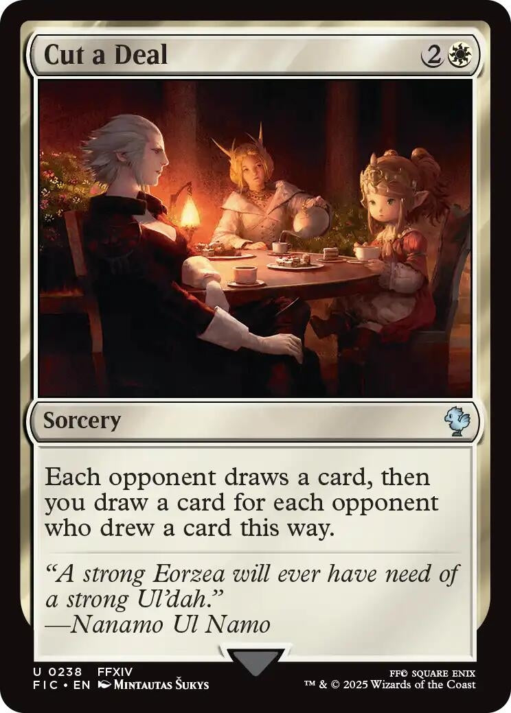 Image for Cut a Deal (238) (Commander: FINAL FANTASY) - Magic: The Gathering