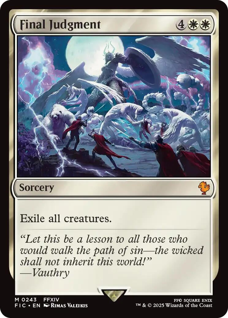 Image for Final Judgment (243) (Commander: FINAL FANTASY) - Magic: The Gathering