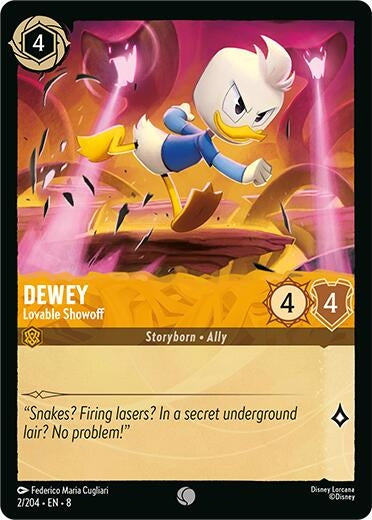 Image for Dewey - Lovable Showoff (2/204) [Reign of Jafar] - Disney Lorcana