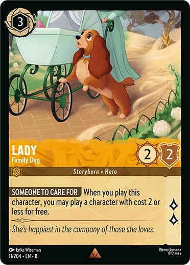 Image for Lady - Family Dog (11/204) [Reign of Jafar] - Disney Lorcana