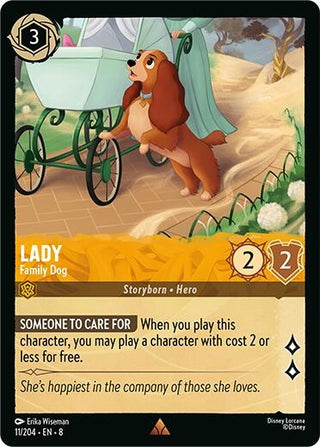Image for Lady - Family Dog (11/204) [Reign of Jafar] - Disney Lorcana
