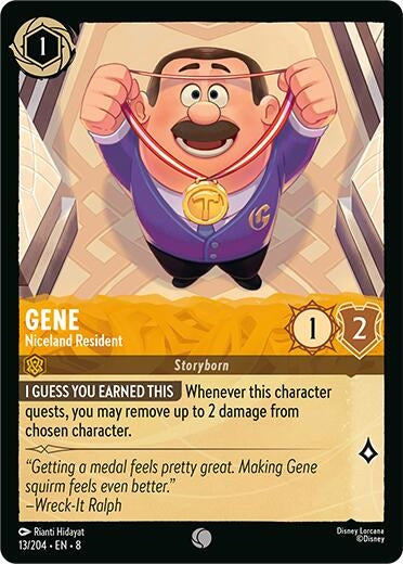 Image for Gene - Niceland Resident (13/204) [Reign of Jafar] - Disney Lorcana