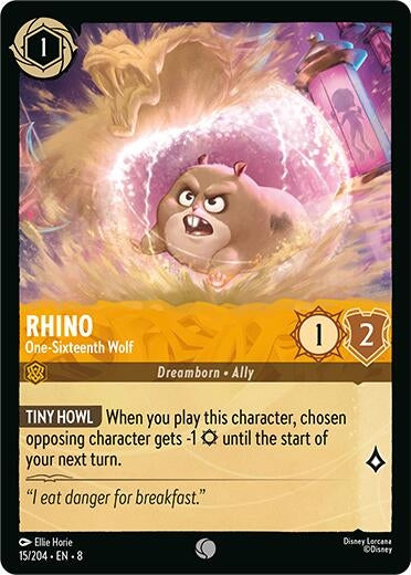 Image for Rhino - One-Sixteenth Wolf (15/204) [Reign of Jafar] - Disney Lorcana