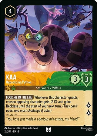 Image for Kaa - Hypnotizing Python (21/204) [Reign of Jafar] - Disney Lorcana