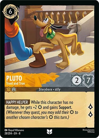 Image for Pluto - Tried and True (28/204) [Reign of Jafar] - Disney Lorcana