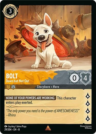 Image for Bolt - Down but Not Out (29/204) [Reign of Jafar] - Disney Lorcana