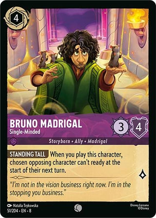 Image for Bruno Madrigal - Single-Minded (51/204) [Reign of Jafar] - Disney Lorcana