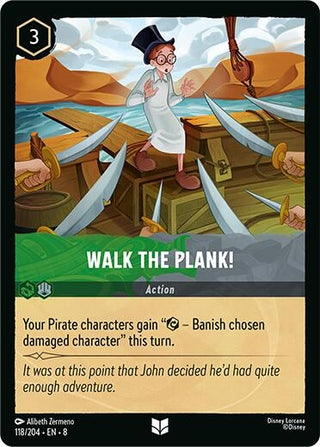 Image for Walk the Plank (118/204) [Reign of Jafar] - Disney Lorcana
