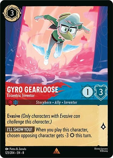 Image for Gyro Gearloose - Eccentric Inventor (123/204) [Reign of Jafar] - Disney Lorcana