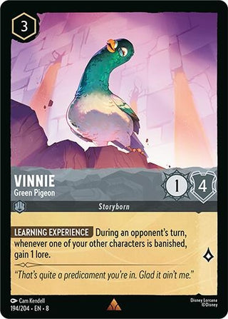 Image for Vinnie - Green Pigeon (194/204) [Reign of Jafar] - Disney Lorcana
